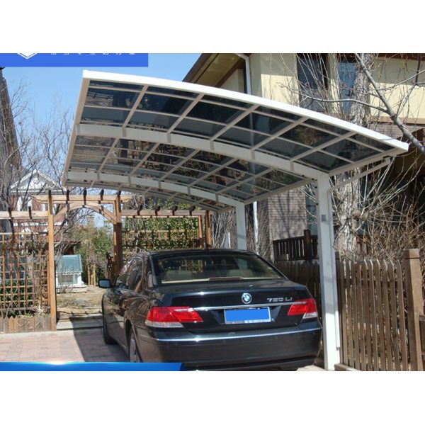 Rectangular Aluminum Alloy Carport Featuring UV Protection Ideal for Outdoor Vehicle Shelter and Long Lasting Durability