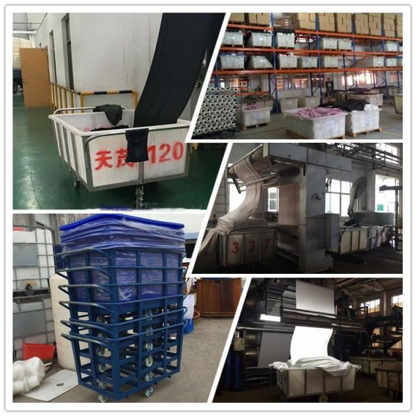 Рото отливая сверхмощную поли коробку в форму тележки 2500Л для влажной ткани промышленной