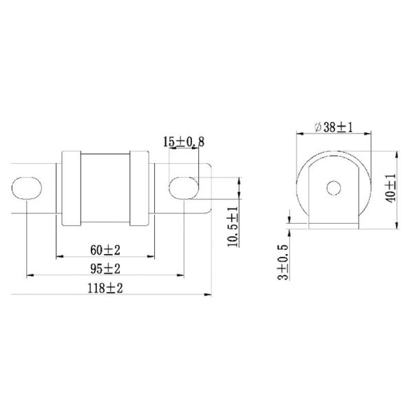 Industrial general-purpose fuse EVH40 Fast-Fusing Fuse