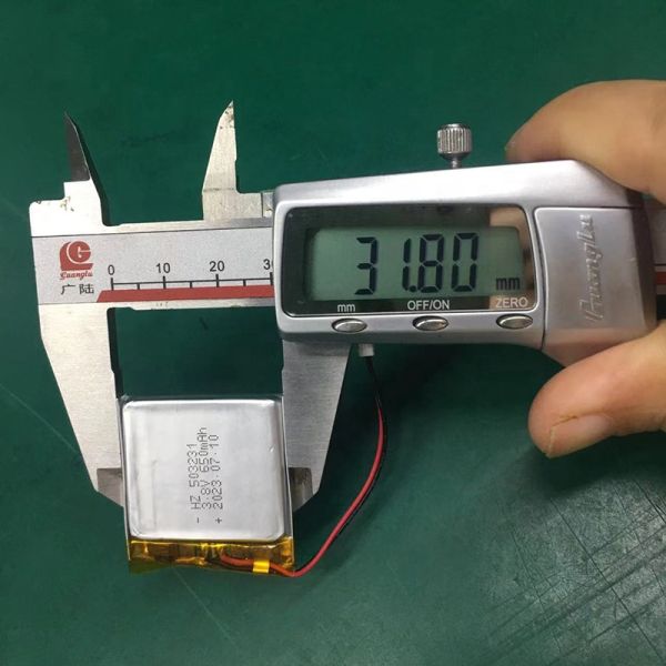 650mAh 3.8V Lithium Polymer Battery Li-ion Battery Cell 5.0*32*31mm for Power Tools and Consumer Electronics