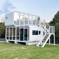 Casa modular prefabricada de acero modulable para hoteles, casas pequeñas, cabañas, oficinas o Apple Cabin