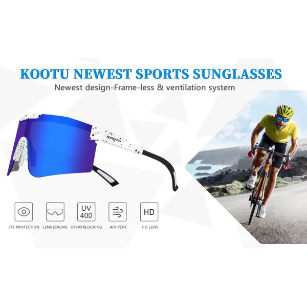 KOOTU Unisex Road Bike Cycling Sunglasses UV400 Anti Sunlight