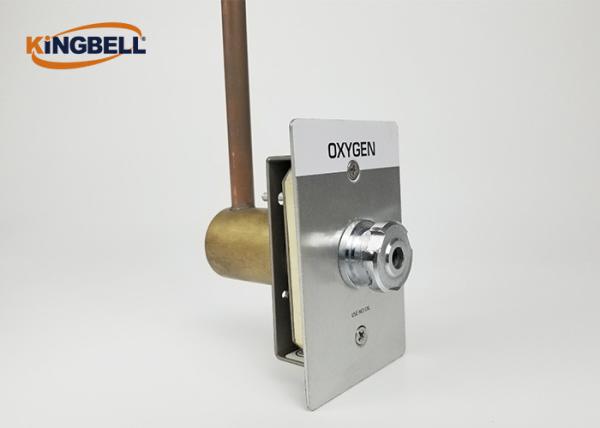 White French Standard Medical Gas Outlets N2 ICU Brass For Oxygen