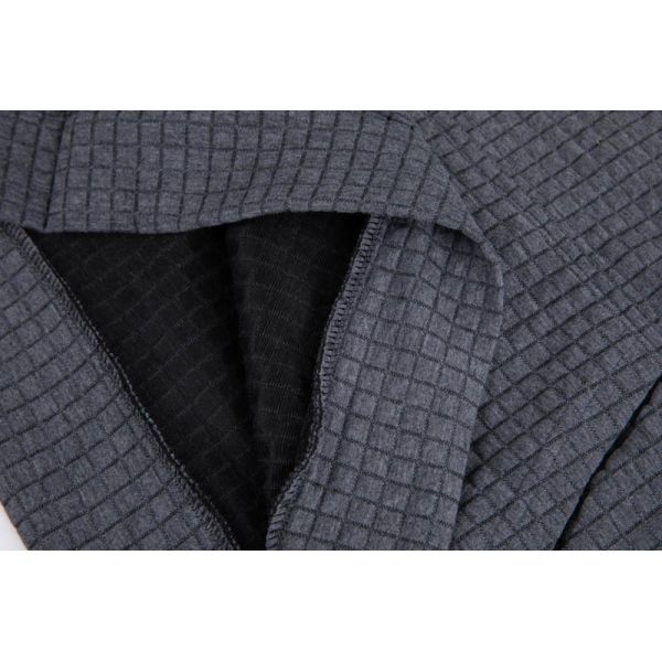 Charcoal Women'S Pullover Hoodie Waffle Textured  Mens Lightweight Fleece Pullover