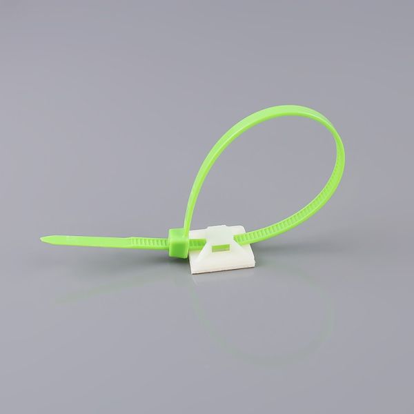 White Cable Ties Mounts Easy Installation Multi Purpose CE ROHS