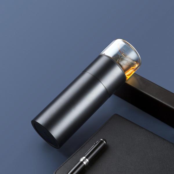 300ml Sustainable Double Wall Glass Tea Infuser Travel Cup