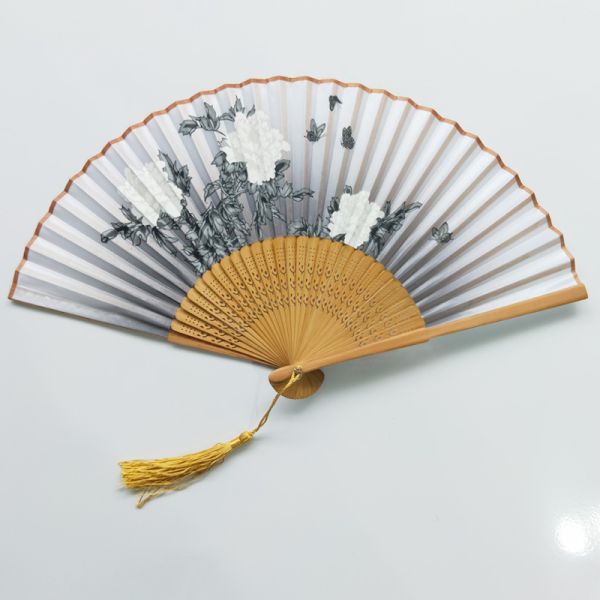 [I AM YOUR FANS] in Stock Personalized Wedding Hand Fan Bamboo Silk Fan