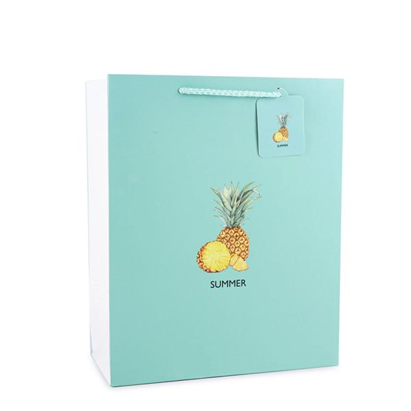 Custom Logo Kid Gift Branded Paper Bags Cute Animal Cartoon Printed