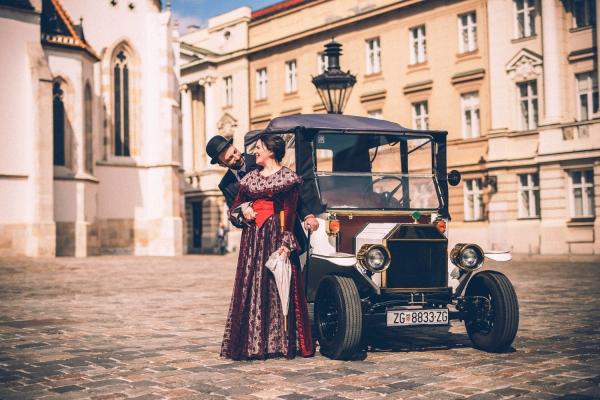 High Power Antique Electric Car 8 Seats With Curtis Controller