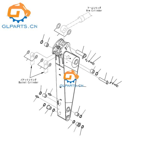 21N-70-32550 21N-70-34180 Excavator Bushing For PC1250-7 PC1250-8 PC1100SP-6