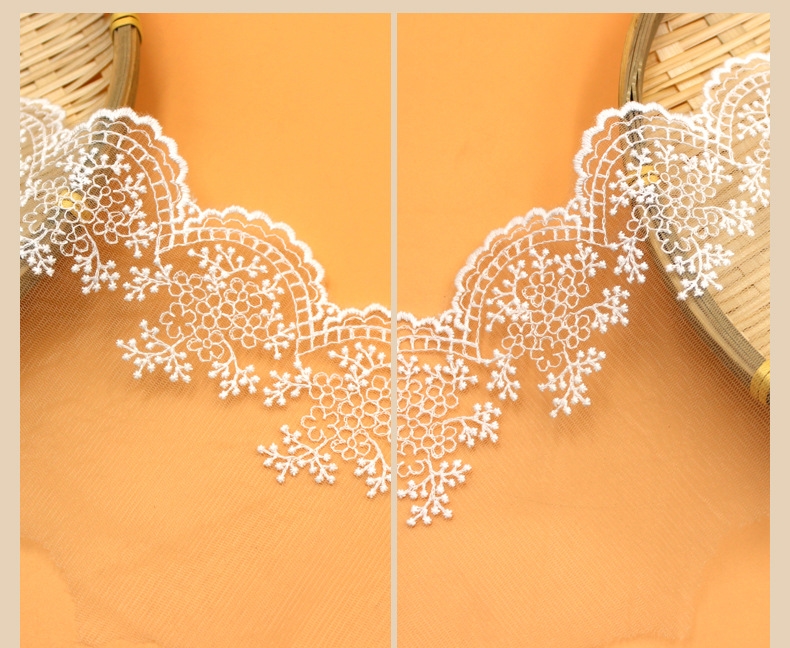 Water Soluble Embroidered Butterfly Computerized Embroidery Garment Accessories Water-Soluble Lace Barcode Lace