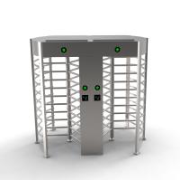 Polished 304 Stainless Steel Full Height Turnstiles AC 220V 50Hz