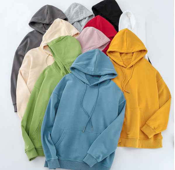 ODM GRS Dyed Plain Black Pullover Nice Fabic Street Style Hoodies No Labels