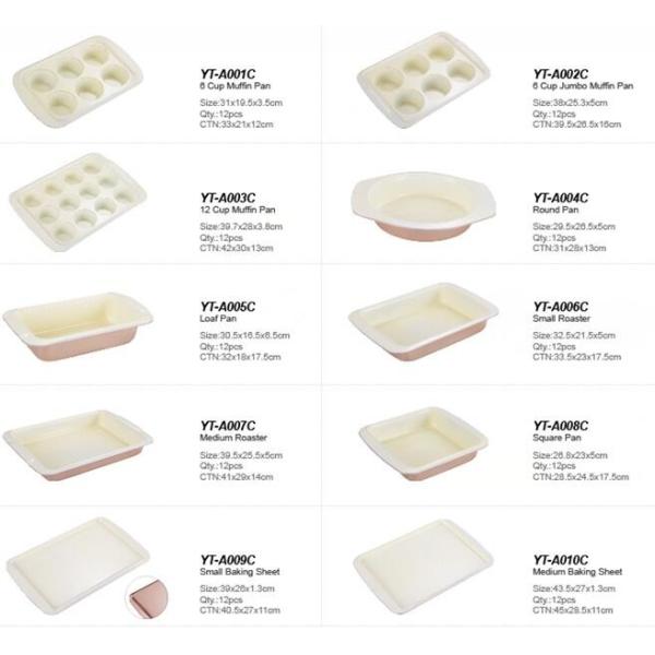 FOOD GRADE Bakeware 12 cup Ceramic coating colorful painting round Muffin Pan for 2018 New Year