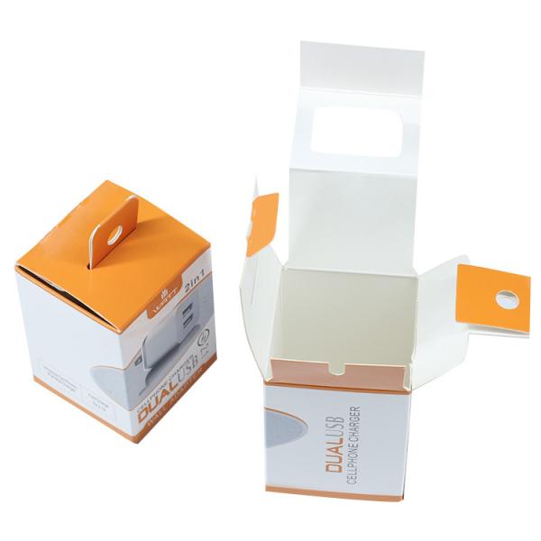350GSM Ivory Paper Gold Foil Gift Box For Light Bulb Packaging Boxes