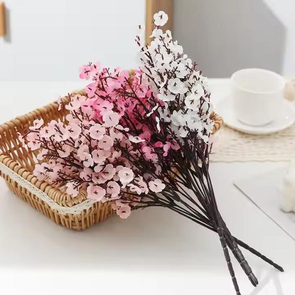 Home Decoration, Artificial Flowers, Silk Fabric, Plants, Wedding Decoration Flowers Table Flower Arrangement