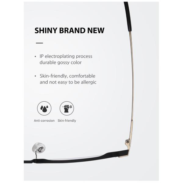 Стекла рамки титана людей, стекла половинной рамки OEM прозрачные