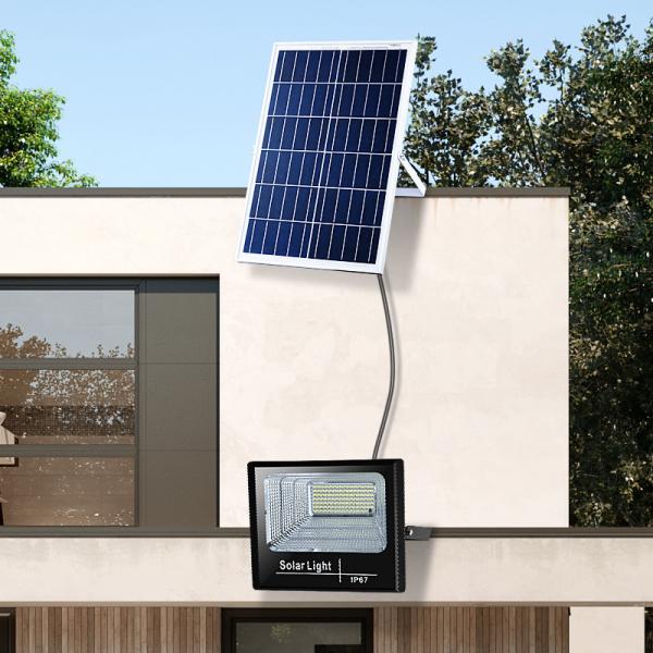 200W Solar Panel Flood Light LED Solar Flood Light for Outdoor Waterproof and Durable