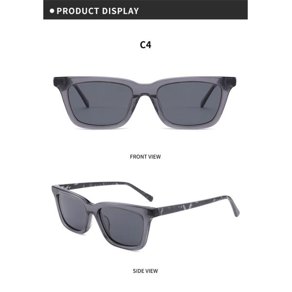 Прямоугольные классические солнечные очки ацетата ежедневно поляризовывали солнечные очки авиатора