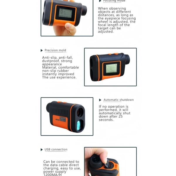 Colorful Display Screen Multifuntion Laser Range Finder 360AS