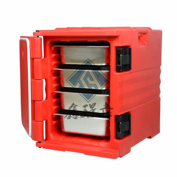Transportation Rotational Molding Plastic Insulated Food Pan Carrier with PU Material