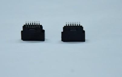 SATA 7p Female Chassis Connector Solder Wire Type 180° Wire to Board Connector
