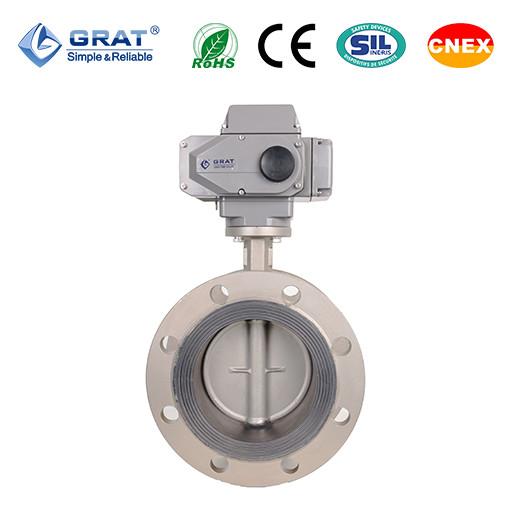 Stainless Steel Low-Load Electric Control Butterfly Valve For HVAC Industry And Power Generation