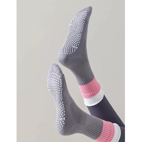 Colorier Gymnase Souliers de yoga non glissants Femmes Pilates Équipage Souliers de prise
