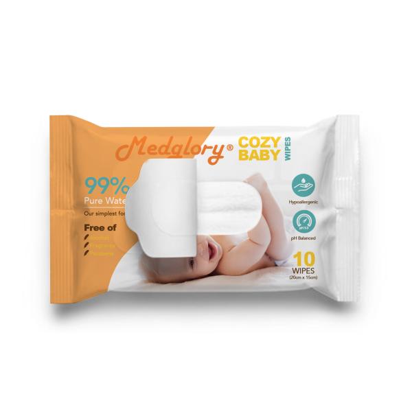 Младенец Unscented 10 отсчетов обтирает завод основанное дополнительное толстое прочное влажное обтирает