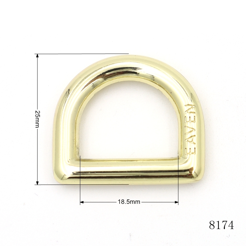 Bag Parts & Accessories Metal Square Buckle Custom Logo Frame Buckle Connector Strap Adjuster Slider Loop Buckle