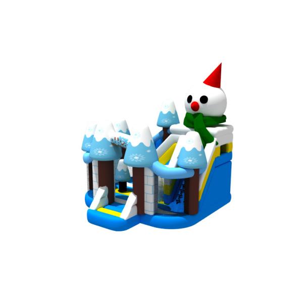 Игрушки Iceword хвастуна замка снеговика дома скачки раздувного рождества Combos раздувные