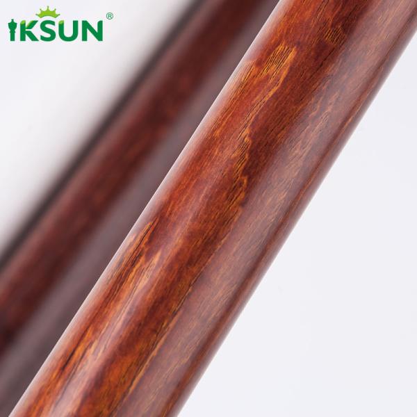 Single Wall Mount Modern Wood Curtain Rod 28mm Diameter Multifunctional