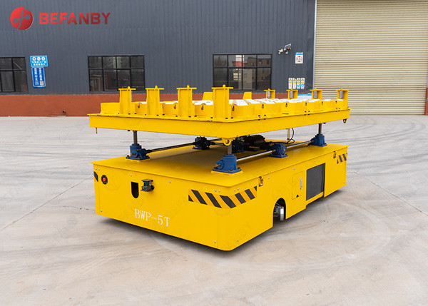 15t Hydraulic Lift Coil Trackless Transfer Carts