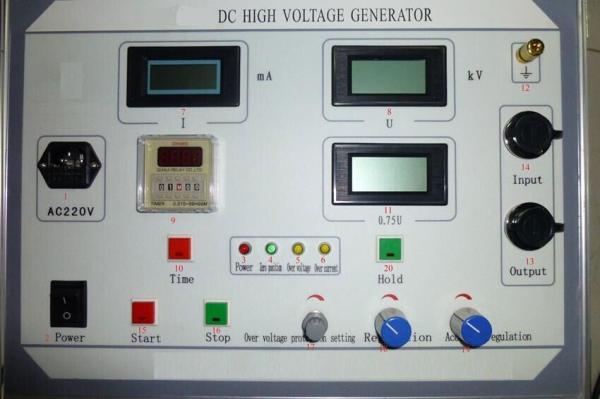 High Accuracy Strong Safety Dc Hipot Tester For Measure Hv Cables / Surge Arresters