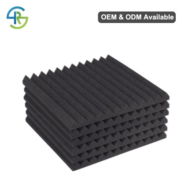 500x500mm 600mmx600mm Acoustic Foam Panels Sound Absorbing Foam Wedge Shaped