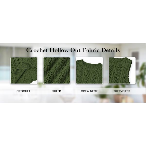 Women's Crochet Fringe Beach Skirt Hollow Out Sheer Cover Up Skirts Boho Coverups Beach Vacation Clothes for Women Spring Summer Crochet Sweater Vest Tank Tops Cover Ups Resort Cruise Outfits