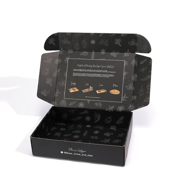 Продовольственная упаковка Логотип на заказ Печать Kraft Paper Mailer Почтовая доставка Почтовый ящик