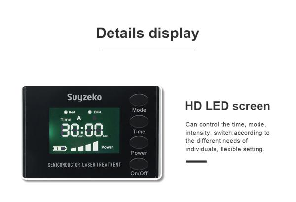High Blood Suger Semiconductor Laser Therapeutic Laser Watch Red Blue Light