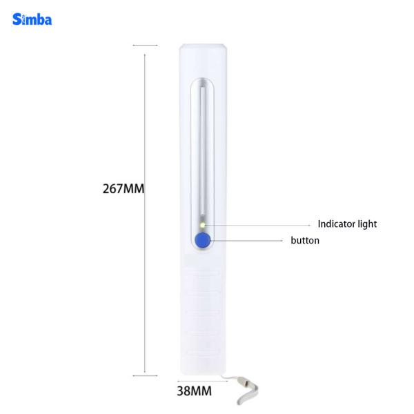 Ultraviolet Radiation Uvc Sterilizer Lamp 270-285nm Wavelength 4 AA Battery