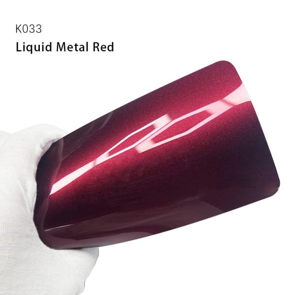 K033 Liquid Metal Red TPU Color PPF Film Vinyl Car Wrap