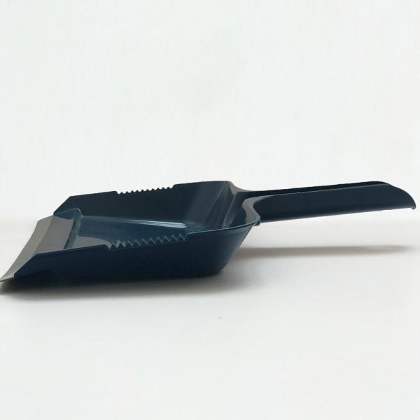 Heavy Duty Clip On Dustpan Blue Plastic Rubber Edge Anti Static