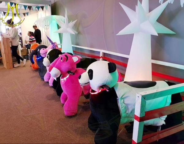 Hansel amusement park shopping mall electric scooter stuffed ride on animals