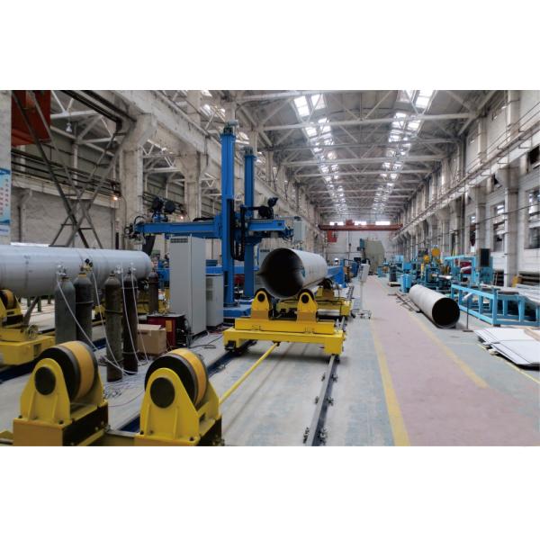 Sistema de soldadura de tuberías con costura de acero inoxidable de gran diámetro