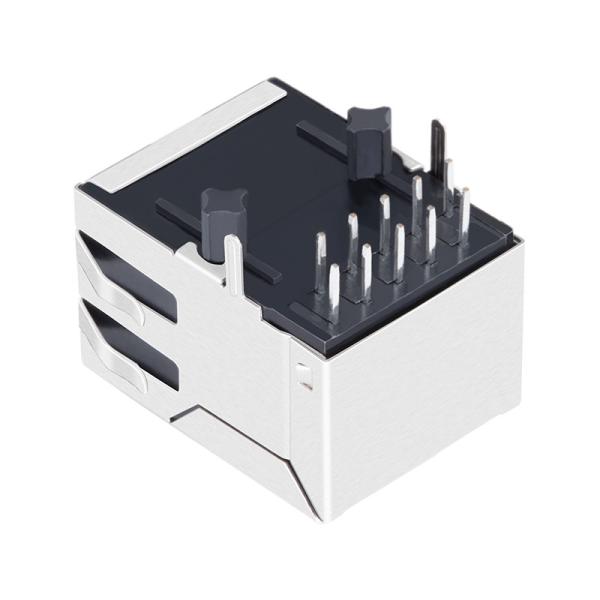 7499111001A 1000 Base-t Magnetic Single Port RJ45 Jack With LED LPJG0813CNL
