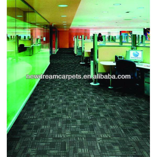 100 by 100 Size Loop Pile Office Fireproof Carpet Tile for Canton Carpet Manufactured
