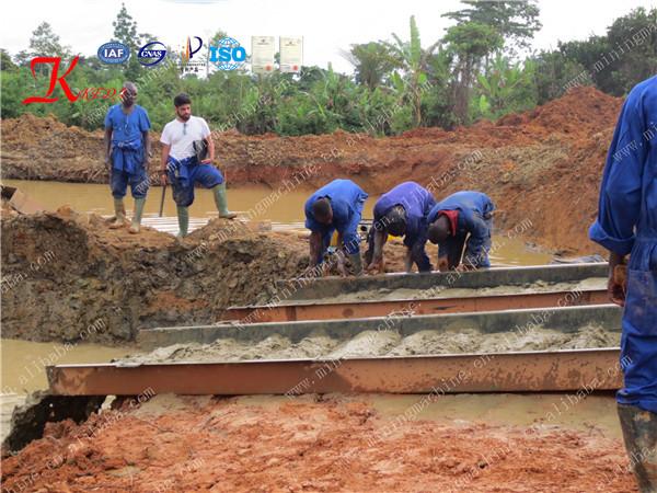 Easy Operation Gold Ore Washing Spiral Chute Gold Sluice Box Gold Mine Equipment