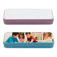 Trousse à crayons personnalisée par sublimation pour enfants, trousse à crayons par sublimation, boîte en fer blanc avec feuille d'aluminium
