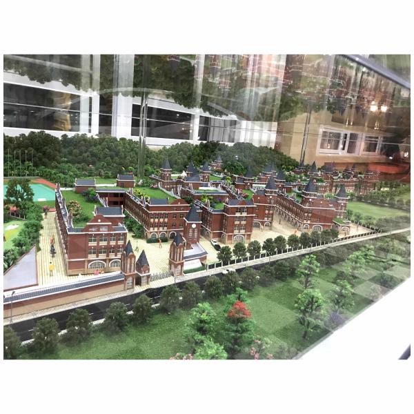 Foreign Language School Scale Model 1:150 Campus Model Classical Style
