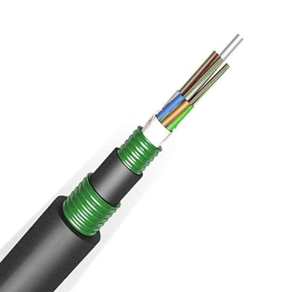 GYTS53 Direct Buried Fiber Optic Cable Rodent Protection Black PE Jacketed