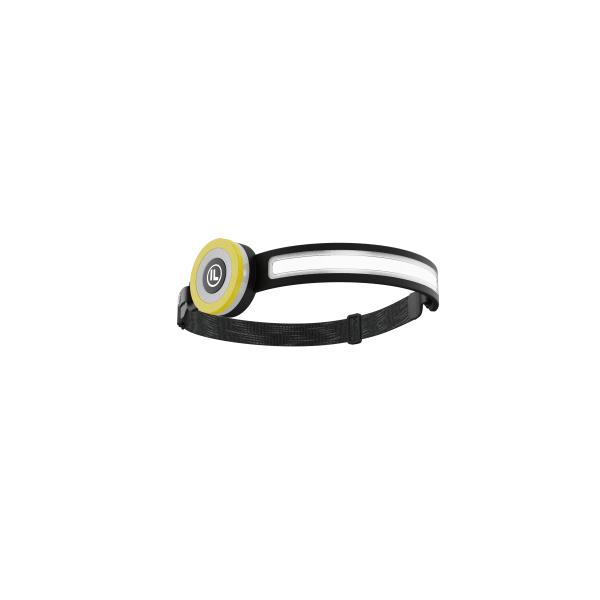 Full View Portable Headlamp with 6000K Daylight Alert and Dimmable COB LED Work Light
